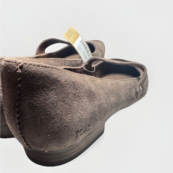 TOMS Bianca Mary Jane Flats Sz 11 - Oak Brown Suede (NWT) - Picture 4 of 6
